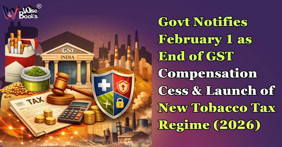 Govt Notifies February 1 as End of GST Compensation Cess & Launch of New Tobacco Tax Regime (2026)
