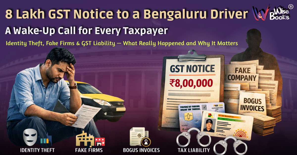 ₹8 Lakh GST Notice to Bengaluru Driver: Identity Theft & Fake GST Firms