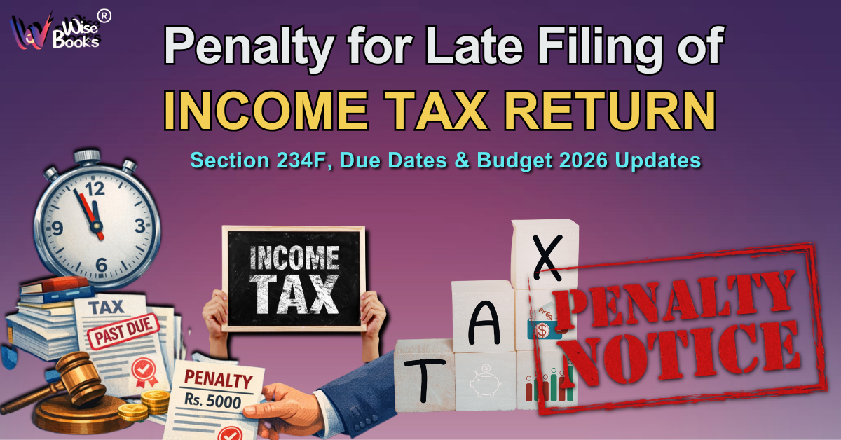 Penalty for Late Filing of Income Tax Return (ITR) – Section 234F, Due Dates & Budget 2026 Updates