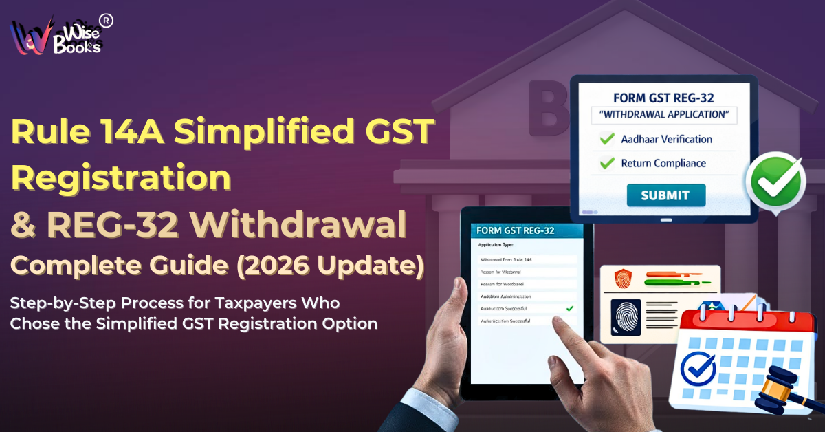 GSTN Introduces Online Withdrawal Facility Under Rule 14A via Form GST REG-32 (2026 Update)