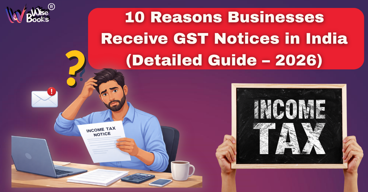 10 Reasons Businesses Receive GST Notices in India (Detailed Guide – 2026)