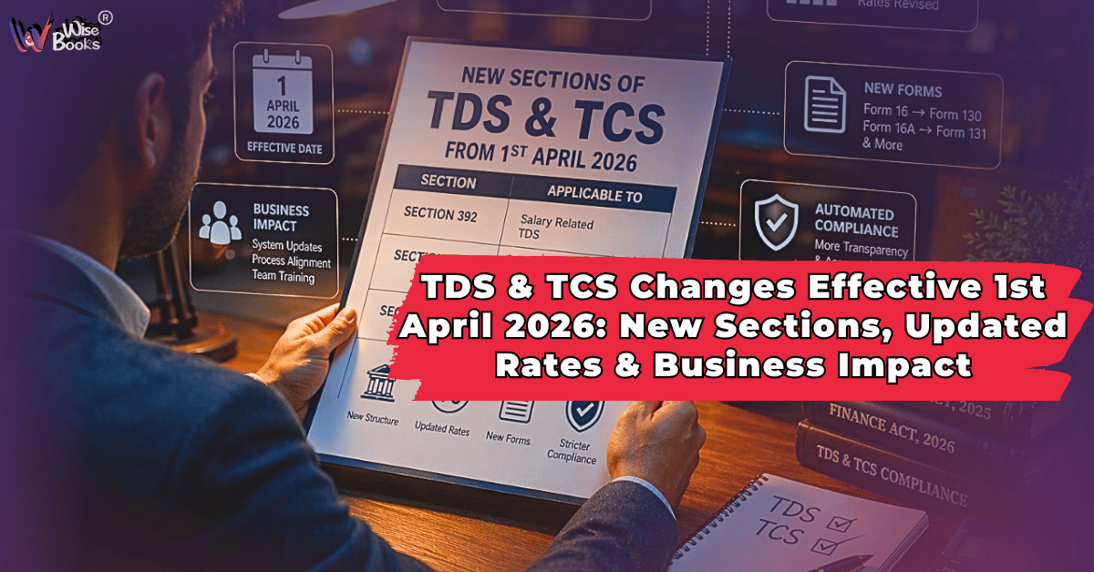 TDS & TCS Changes Effective 1st April 2026: New Sections, Updated Rates & Business Impact