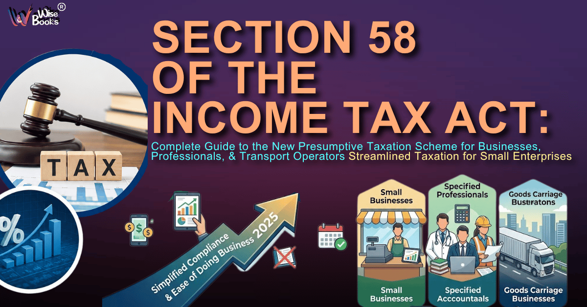 Section 58 of the Income Tax Act 2025: Complete Guide to the New Presumptive Taxation Scheme for Businesses, Professionals, and Transport Operators